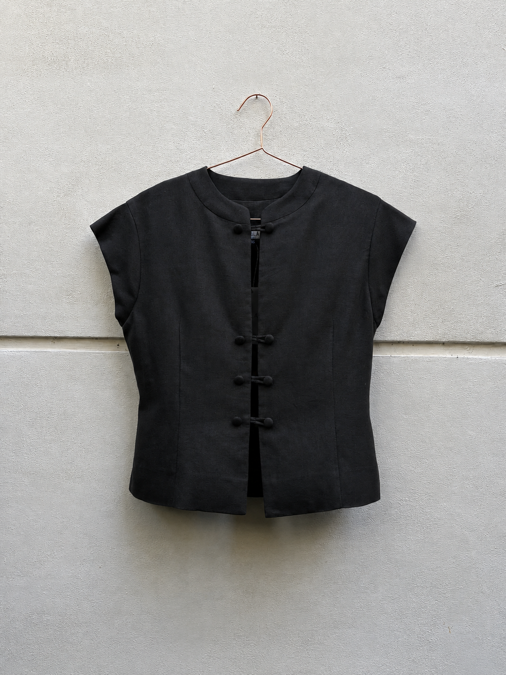 Amanda nero in lino