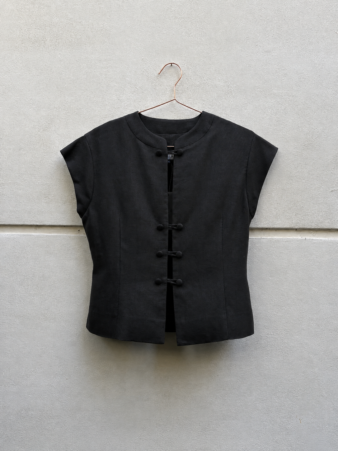 Amanda nero in lino