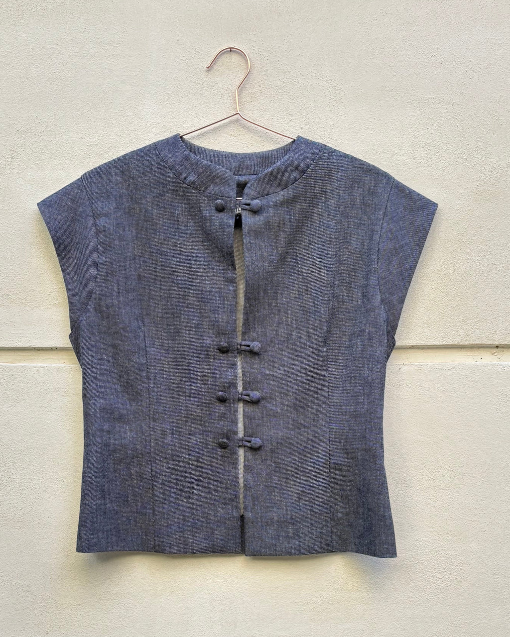 Amanda jeans scuro in lino
