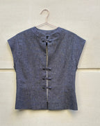 Amanda jeans scuro in lino