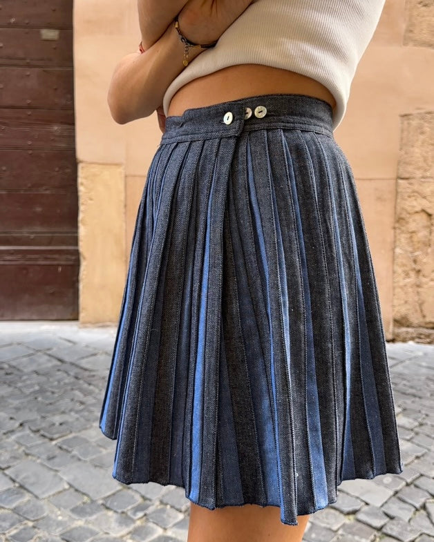 Olivia jeans chiaro e scuro in lino
