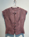 Amanda mélange rosa rosso in lino