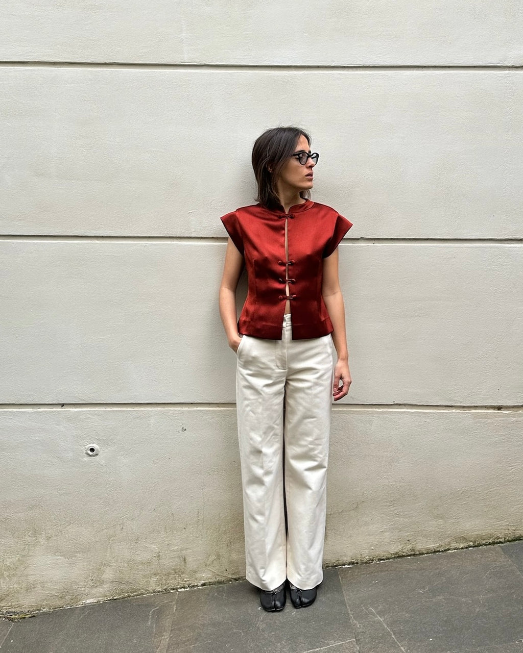 Amanda ruggine in mista seta