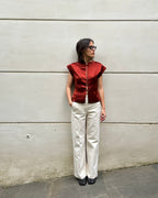 Amanda ruggine in mista seta