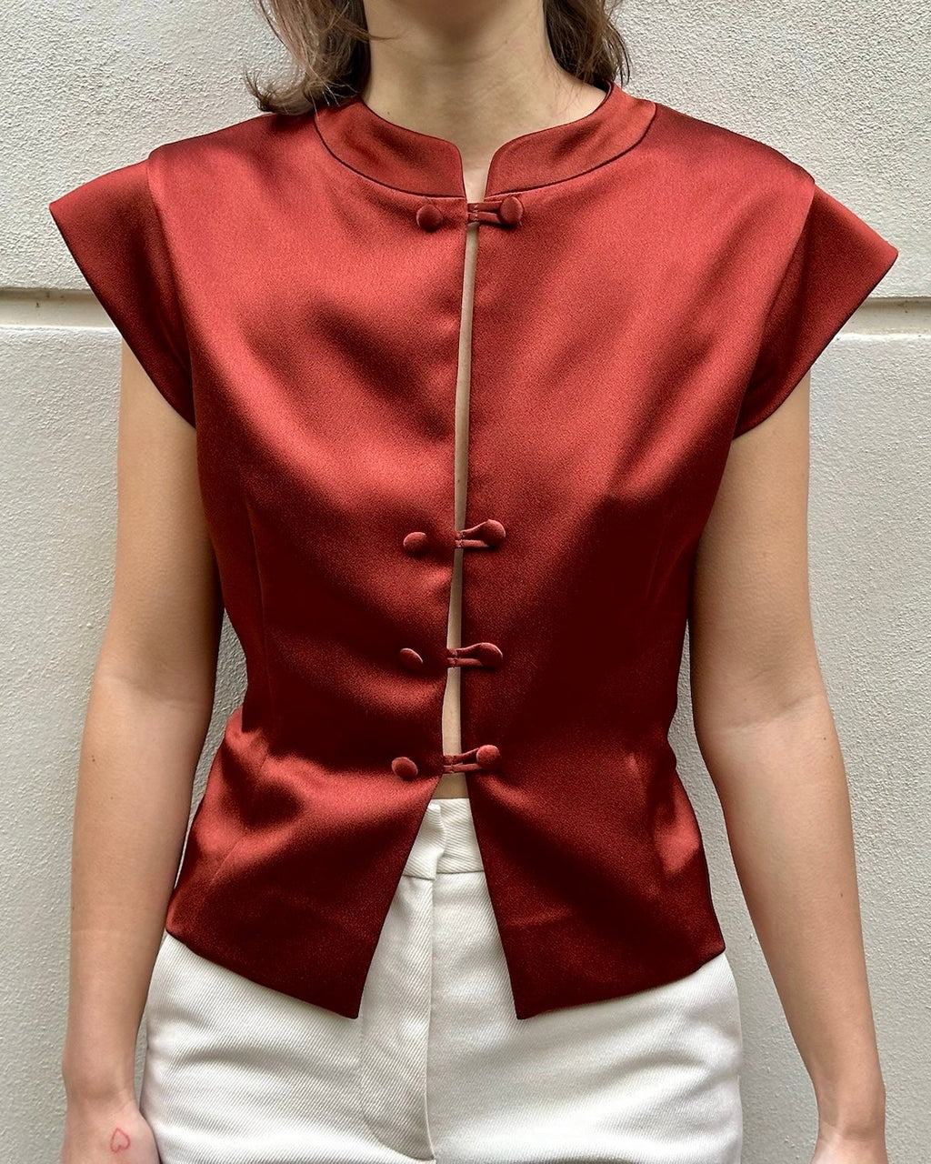 Amanda ruggine in mista seta